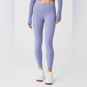 Alo Lavender High-Waisted Airbrush Leggings - Large